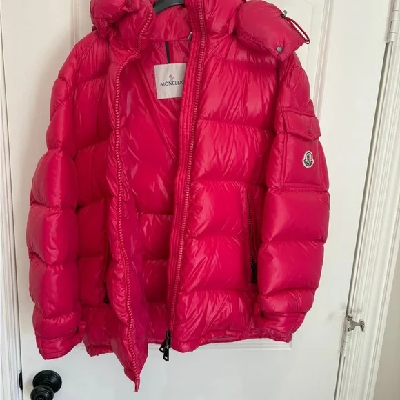 Moncler Hot Pink Puffer Jacket